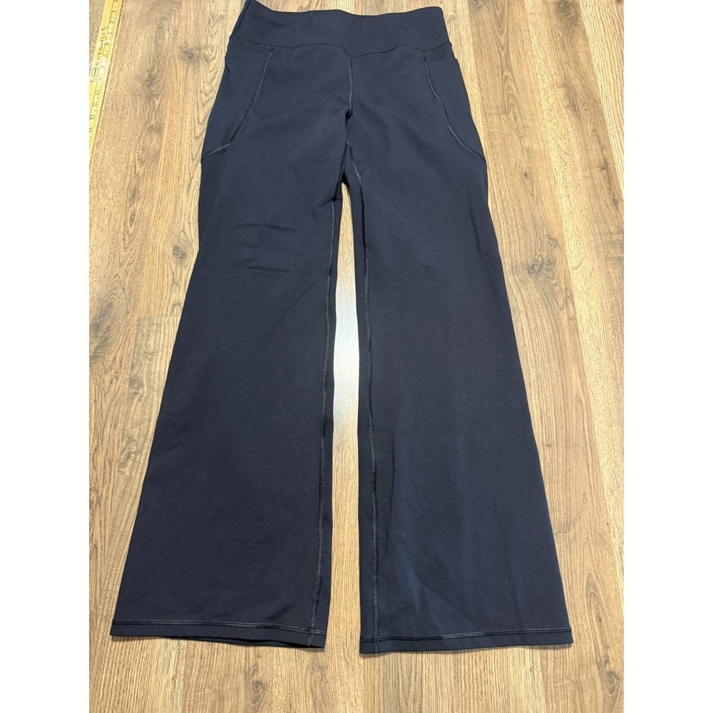 Heathyoga Pants, Women's Large, Black, Pull On, Flared, Yoga Pants